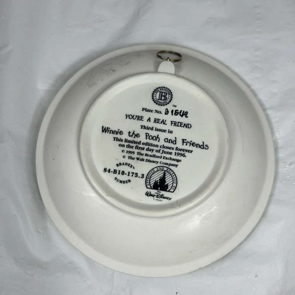 Bradford‎ Exchange Winnie The Pooh 3D Plate Your A Real Friend EYORE